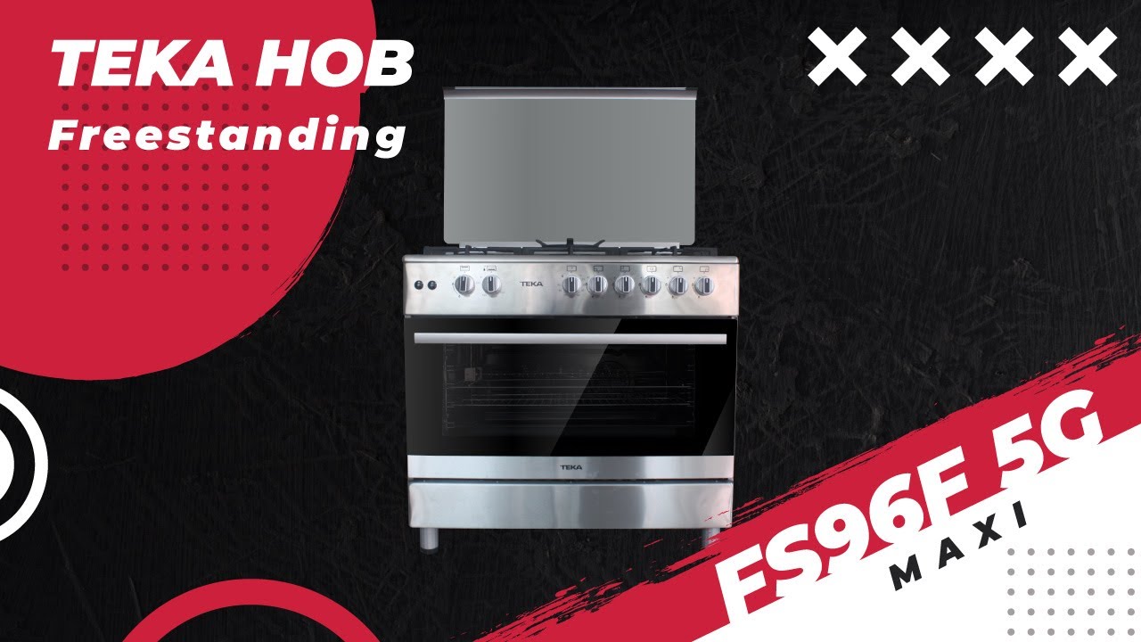TEKA FREESTANDING COOKER 5 TUNGKU GAS FS96F 5G MAXI Oven SS Stainless