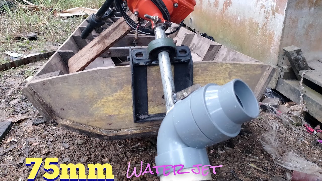 outboard engine with water jet system | mesin tempel perahu sistem water jet