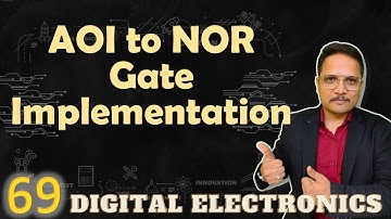 AOI Circuit Conversion to NOR Gates: Steps and Example