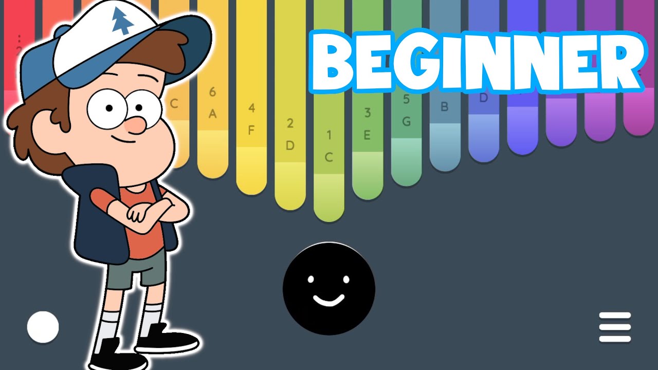 Gravity Falls   Opening Theme  Kalimba Cute Tutorial  BEGINNER Keylimba Easy