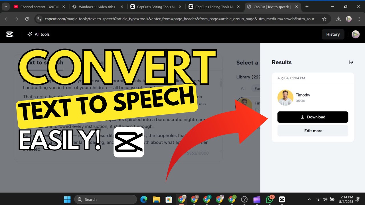 How to Use Text to Speech in CapCut 2025 | CapCut Me Text to Speech Kaise Kare (Step-by-Step Guide)