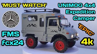 fms UNIMOG fcx24 Custom 4x4 Expedition Camper. EPIC Vehicle °MUST WATCH° #fms #fcx24 #unimog