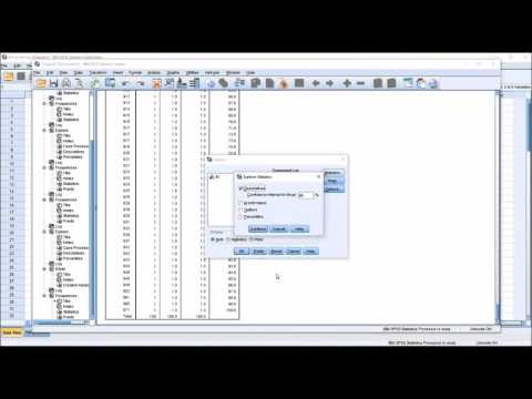 Computing Percentiles in SPSS using the Frequencies, Explore, and Compute Variable Methods