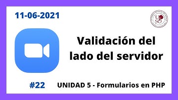 Fundamentos de Programación 💻 Clase 22 [11/06/2021] 👉 PHP  - Validación del lado del servidor