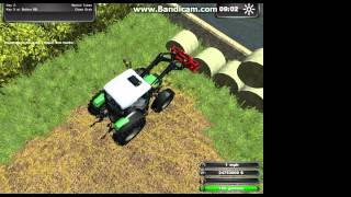 unloading bales farming simulator 2011