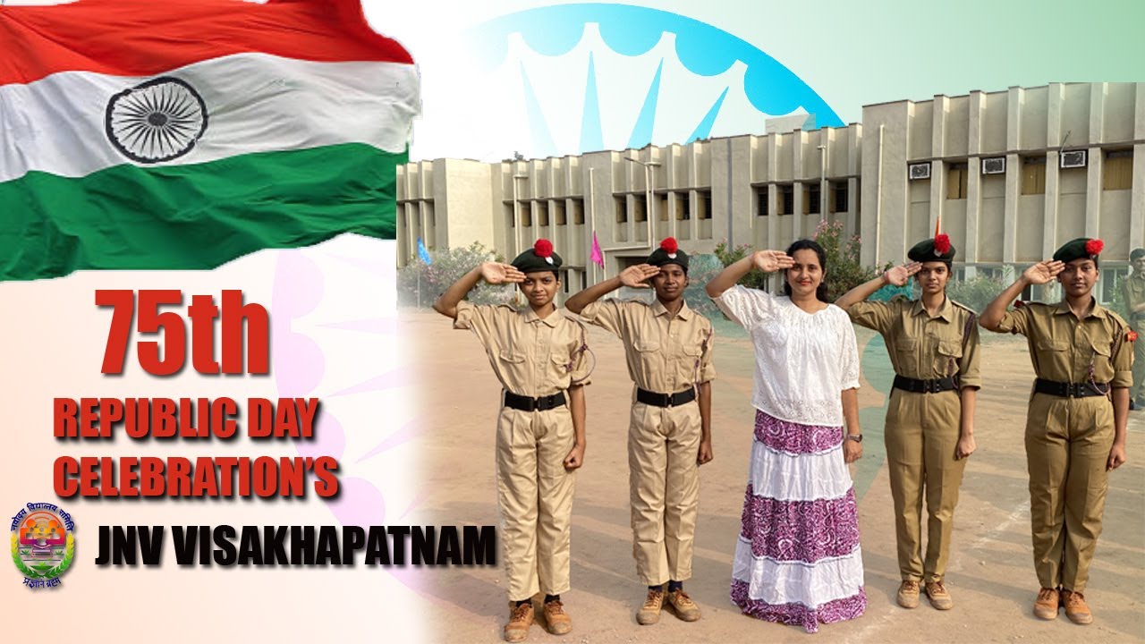 My 75th Republic Day celebrations at Jawahar Navodaya Vidyalaya, Visakhapatnam...