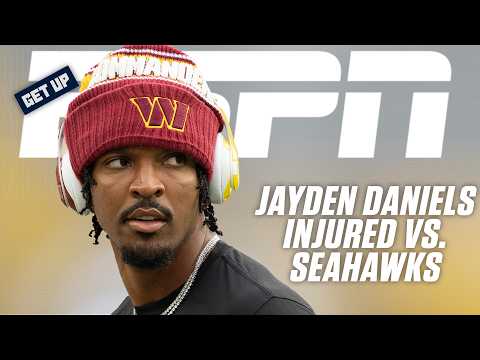 Should Dan Quinn have taken Jayden Daniels OUT vs. Seahawks?! 😳 'I was surprised' 😱 | Get Up