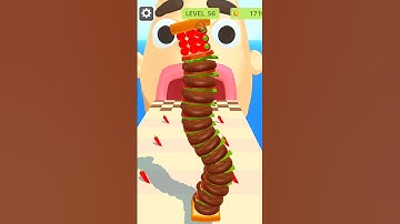 Sandwich runner🍎❤️‍🔥level 56 #3D #games #youtubeshorts #shorts