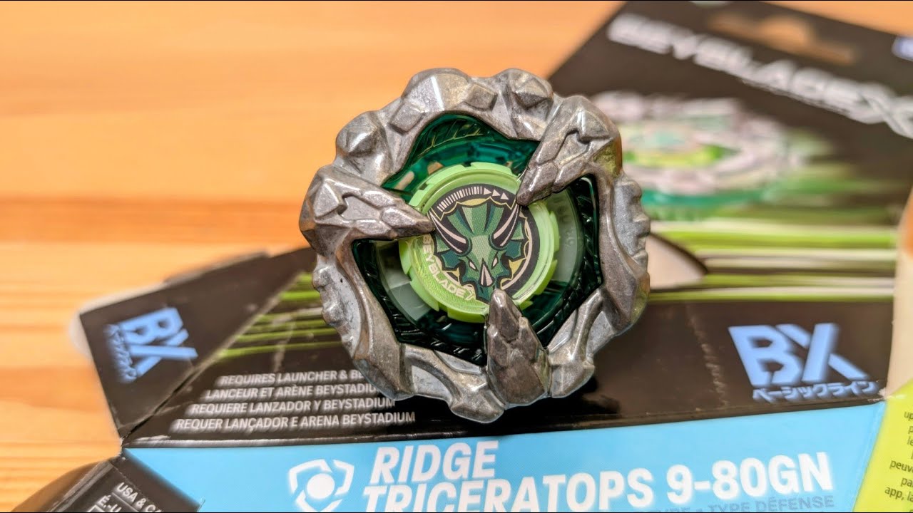 Triceratops Spiky 9-80GN Beyblade X RIDGE TRICERATOPS - YouTube