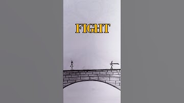 🔥Stickman fight💥|drawing ✨#stickman #fighting #drawing #shorts