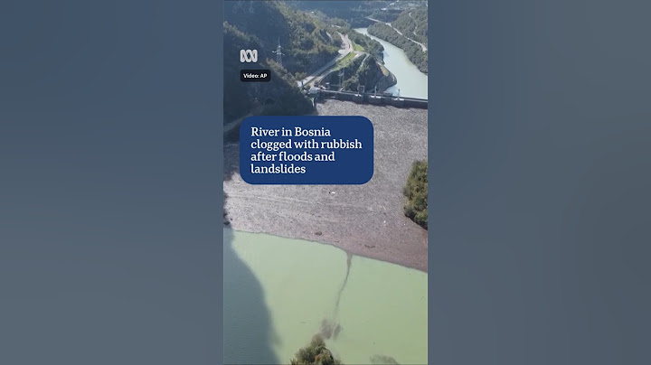 Bosnian river clogged with rubbish | ABC News