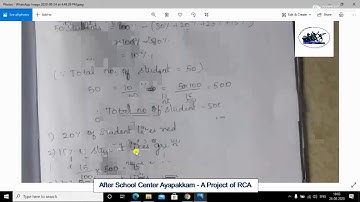 Rotary Club Of Ambattur Class 8th Maths Statistics Exercise 6:1