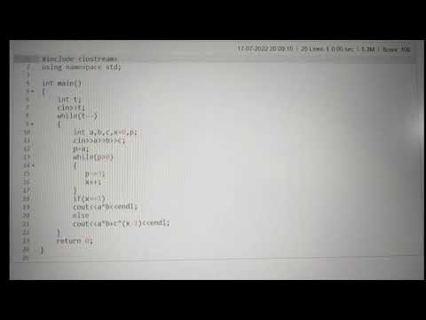 The last levels codechef solution| c++ solution| Lunch Time