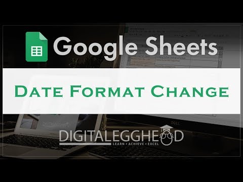 Google Sheets TIps - Date Format Change
