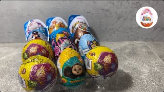 Микс распаковка 12 шоколадных яиц от Kinder, Chupa Chups, Kids Box и другие
