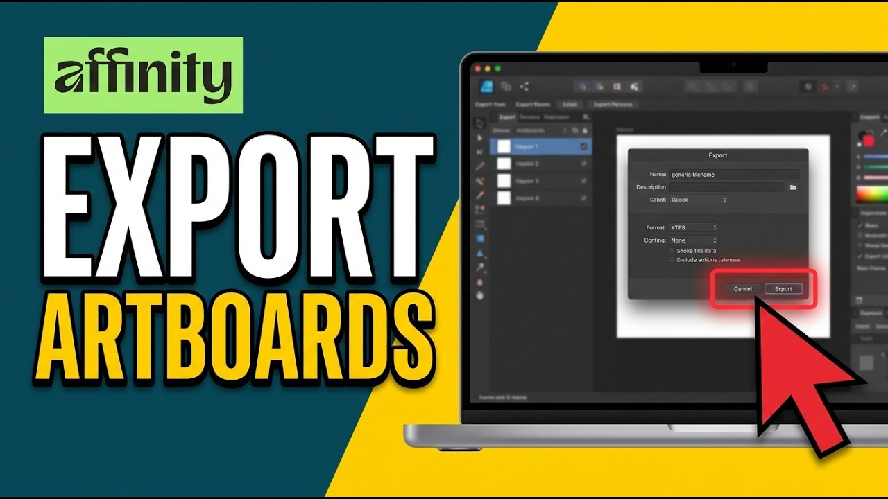 How to Export Artboards in Affinity Designer 2026 (Simple Step) - YouTube