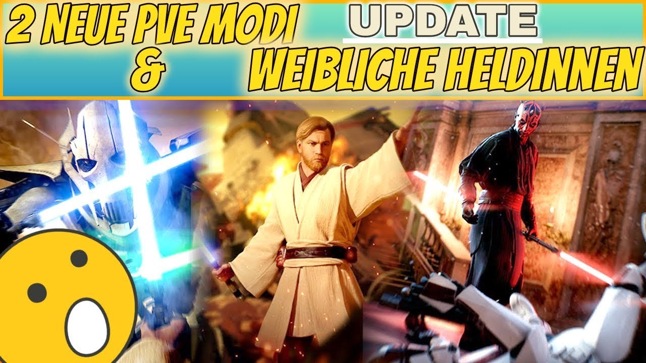 2 NEUE PVE MODI ANGEKÜNDIGT! Kommen weibliche Charaktere?! Star Wars Battlefront 2 News Update star wars deutsch film