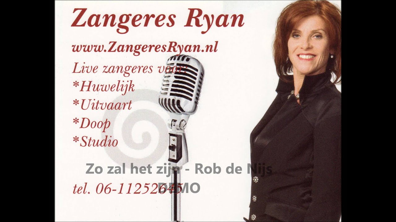 Zo zal het zijn Rob de Nijs DEMO YouTube Zo zal het zijn Rob de Nijs DEMO YouTube