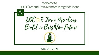 EDCOE Team Member Recognition Event - 2020