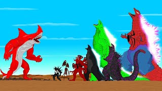 EVOLUTION of RED DEATH vs GODZILLA ATOMIC BREATH: Who is stronger? [2023] / ANIMATION