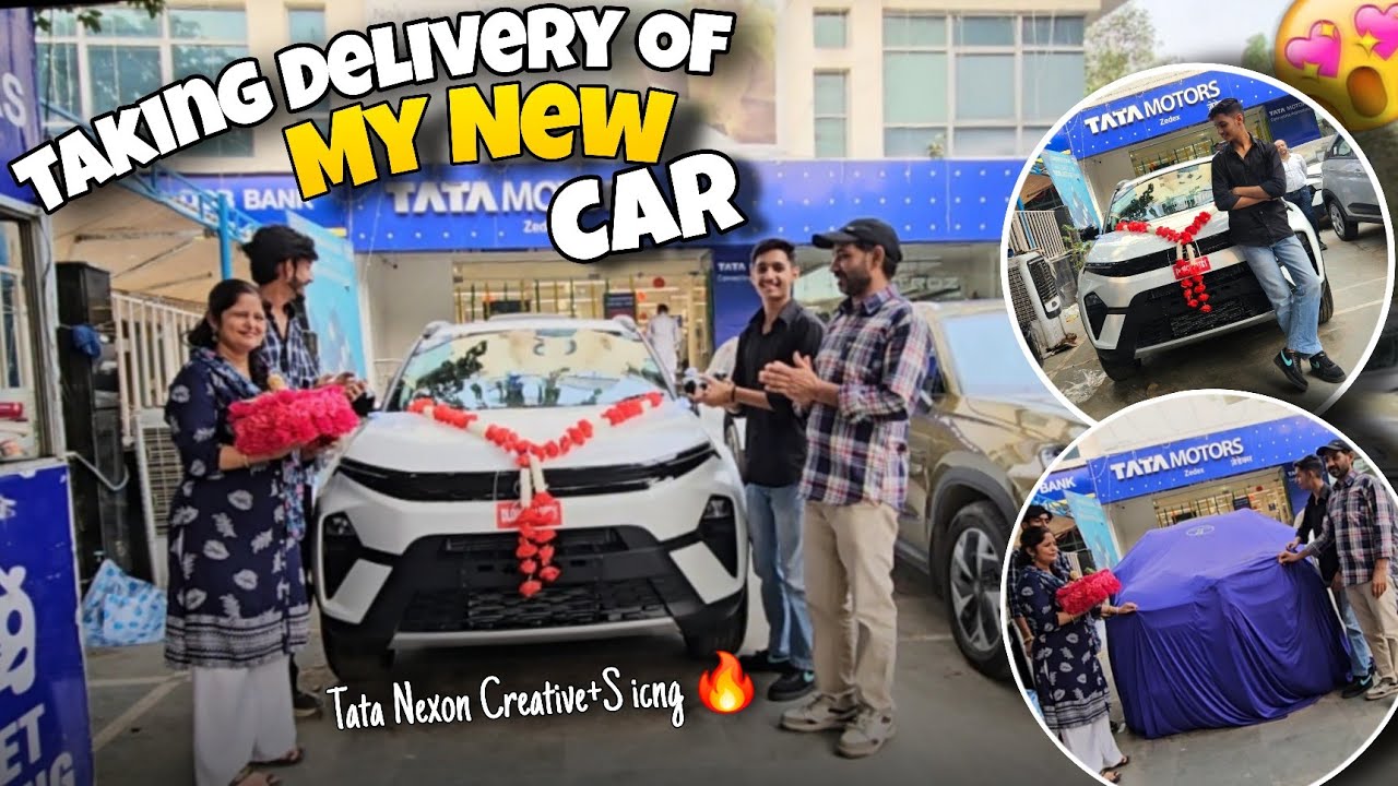 Taking Delivery of Tata Nexon Creative+S icng😍Best Diwali❤️