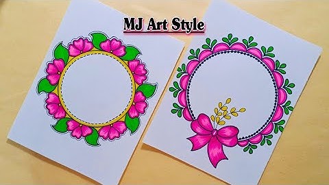 CIRCLE⭕BORDER DESIGN/PROJECT WORK DESIGNS/বন্ধু খাতার ডিজাইন/FRONT PAGE DESIGN FOR SCHOOL PROJECTS