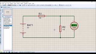 how to use a voltmeter in Proteus 8.0