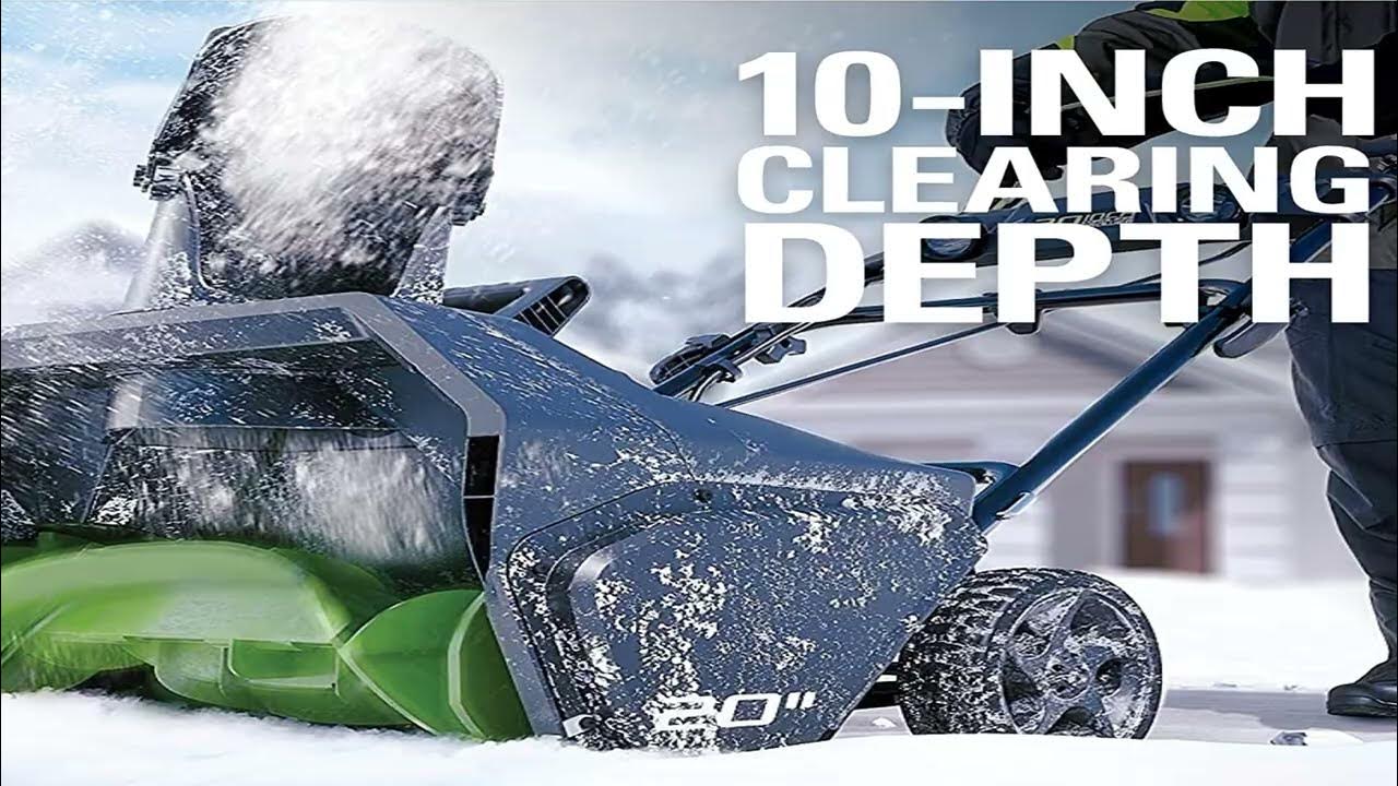 Best Budget Battery powered Cordless snow blower 2023 YouTube