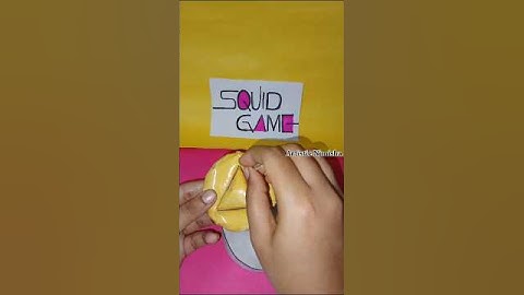 Squid Game Paper Squashy dalgona🦑🔺#squishy #squidgame