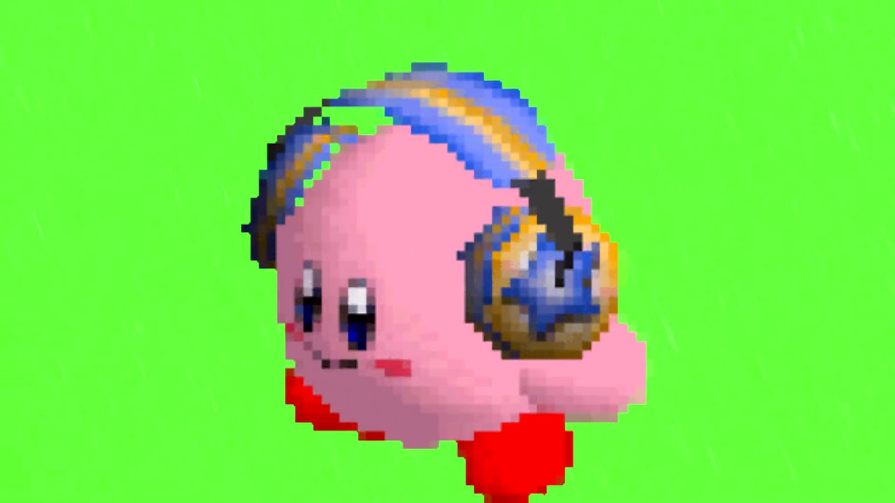 Kirby headphones greenscreen1 YouTube