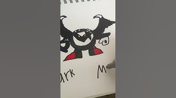 Drawing Dark Meta Knight! #art #capcut #shorts #metaknight #kirby #kirbymusic