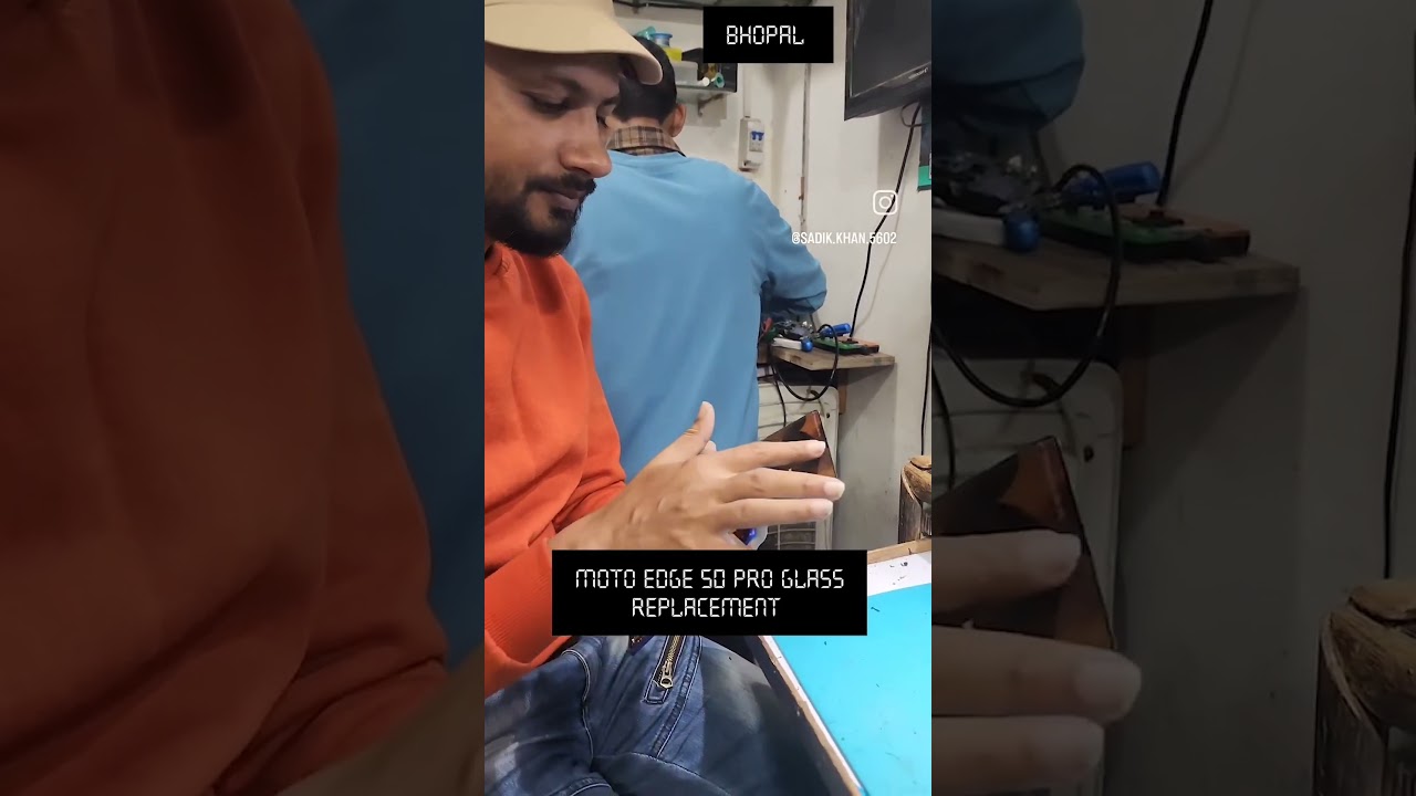 S.R mobile solution bhopal moto edge 50 pro glass replacement all mobile display glass replacement
