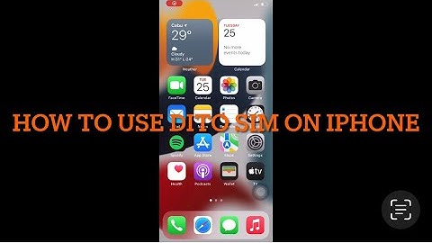 How To Use DITO Sim on iPhone for INTERNET HOTSPOT CALL & TEXT on iOS 15