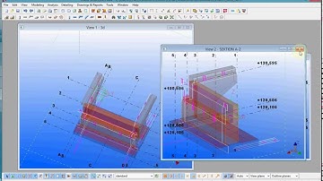 Tekla modeling tutorial Bridge support, part 3/6-720p