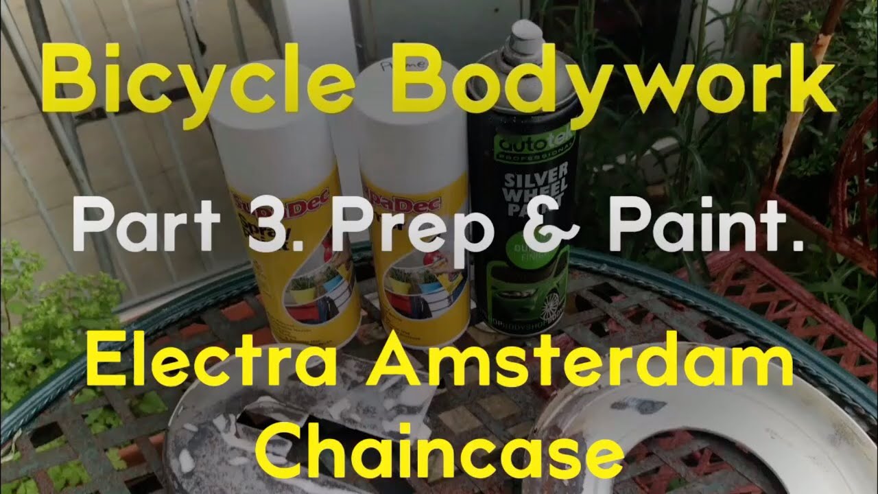 Bicycle bodywork Part 2 (not 3!). Prep & paint. How to spray paint a