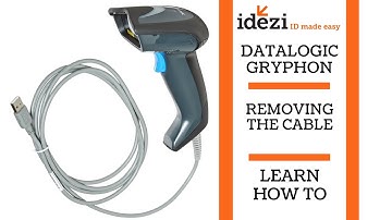 Removing the Cable - Datalogic Gryphon - Barcode Scanner - Learn @ Idezi "ID Made Easy"