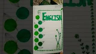 asthetic border design for front page#trendingshorts #creative #beautiful