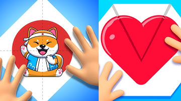 paper fold gameplay | paper folding art Level 254-258