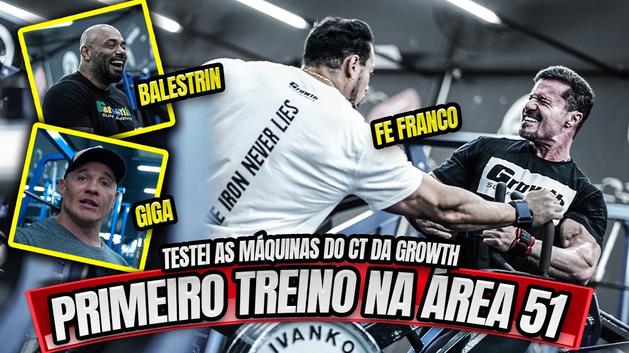 PRIMEIRO TREINO NO CT DA GROWTH – FE FRANCO, GIGA E BALESTRIN SE JUNTARAM !!!