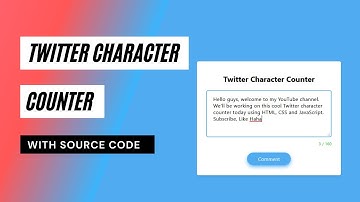 Twitter Character Counter or Limiter