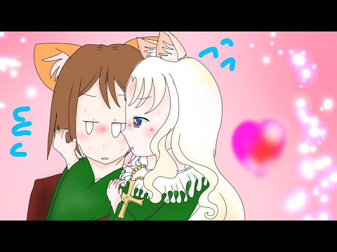 #ねこねこ日本史 #擬人化  清正×行長がお姫様抱っこを始めたようです