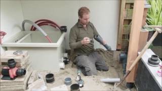 Koi Care Hoekschewaard Bouwt Een Nieuw Trommelfilter Met Bewegendbed.