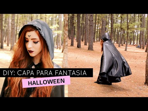 DIY CAPA LONGA PARA HALLOWEEN | DIY CLOAK/CAPE