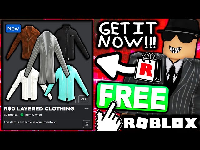 FREE ACCESSORIES! HOW TO GET X2 LAYERED CLOTHING PANTS & X2 T-SHIRTS! ( ROBLOX 3D LAYERED CLOTHING) 