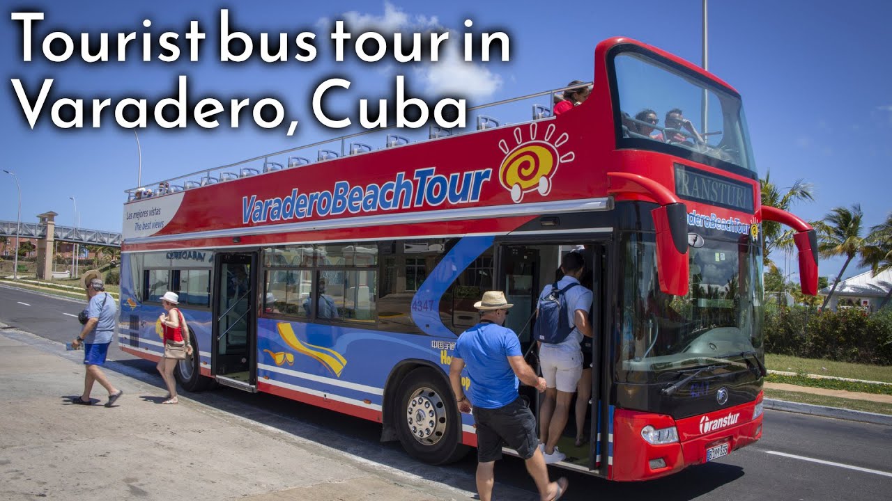 ⁣Tour with the sightseeing bus in Varadero, Cuba