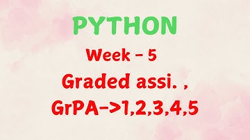 Python week 5 GA and GrPA solutions