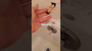 How to fix a tub spout that leaks when showering #handyman #fyp #plumbing