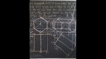 Solving of TYPE 2 Problem in Projection of solids Hexagonal Prism when the Axis Inclined to VP