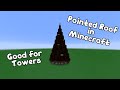 Minecraft: How to build a pointed roof