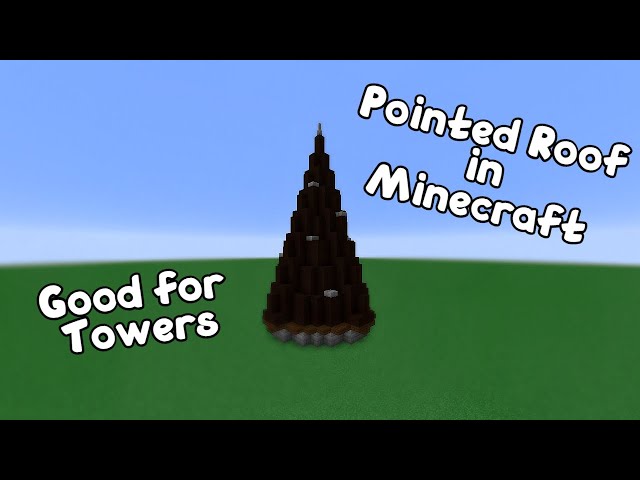 Minecraft Cone Roof 2. Conical Roof Or Cone Roof. This Cone Shaped